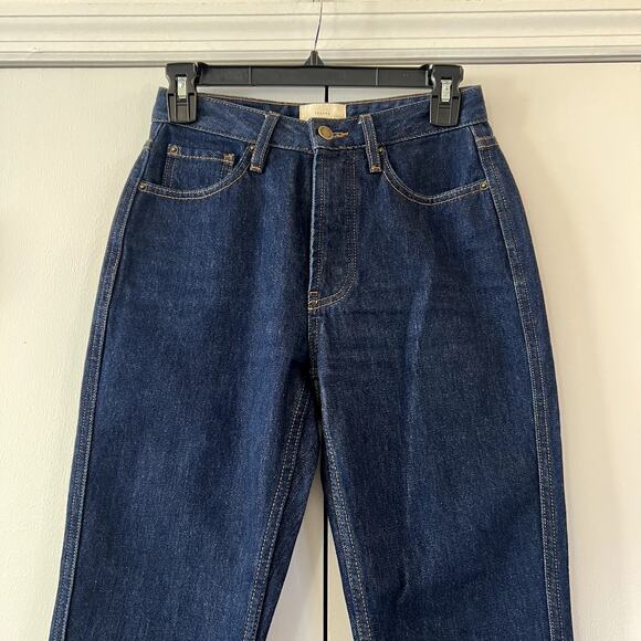 Sezane Le Brut Sexy Indigo Blue High Rise Denim Jeans Size 25 - Picture 3 of 8